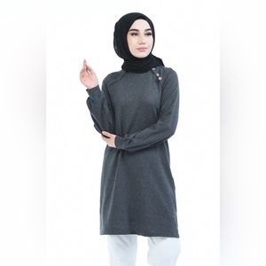 Smoked- Charcoal Tunic from Turkey